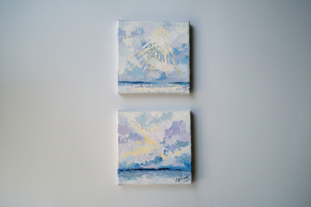 https://cdn.shopify.com/s/files/1/1051/1899/0685/files/01m.jpg?v=1776515734,Sonne am Meer,5,Sonne am Meer – Gesamtansicht Zweierkollektion maritimes Ölgemälde bunt