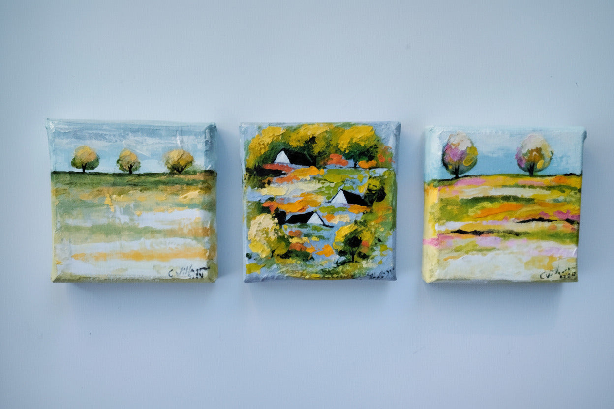 https://cdn.shopify.com/s/files/1/1051/1899/0685/files/06.jpg?v=1773328918,Sommerlandschaften,1,Sommerlandschaften – Hängung Dreierkollektion Wandkunst Paar