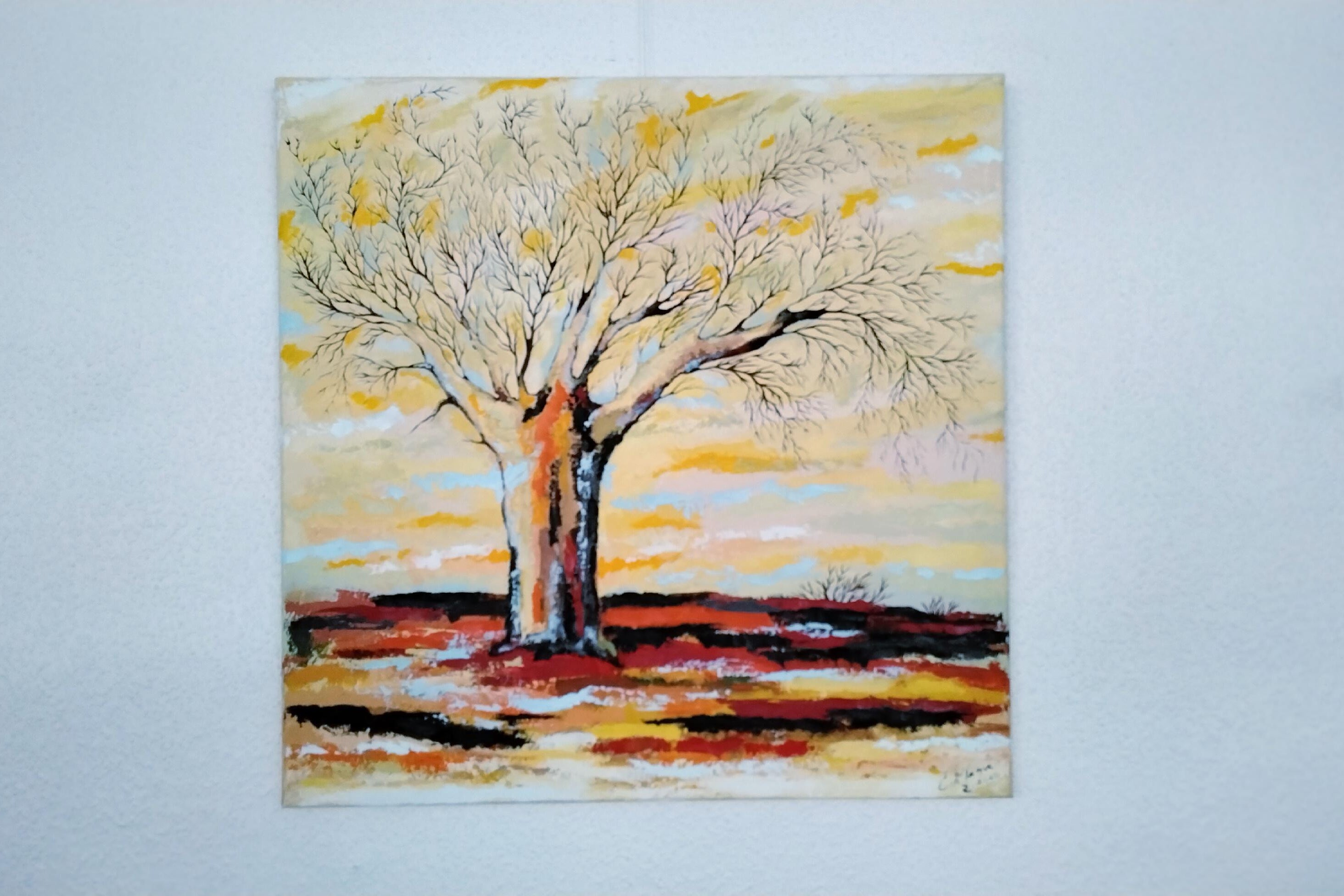 Sonnenuntergang mit Baum