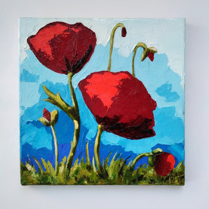 https://cdn.shopify.com/s/files/1/1051/1899/0685/files/09_1f66120b-e855-471d-94cd-89c1b2253b31.jpg?v=1776510300,Mohn,2,Handgemaltes Unikat Mohn – Detailansicht rote Mohnblumen Modernismus