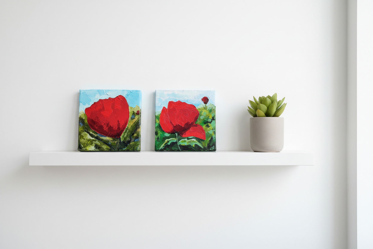 https://cdn.shopify.com/s/files/1/1051/1899/0685/files/15_2641495a-0776-450e-a6a1-423a12b8b610.jpg?v=1773312256,Roter Mohn,2,Handgemaltes Unikat Roter Mohn – Detailansicht Mohnblüten Expressionismus