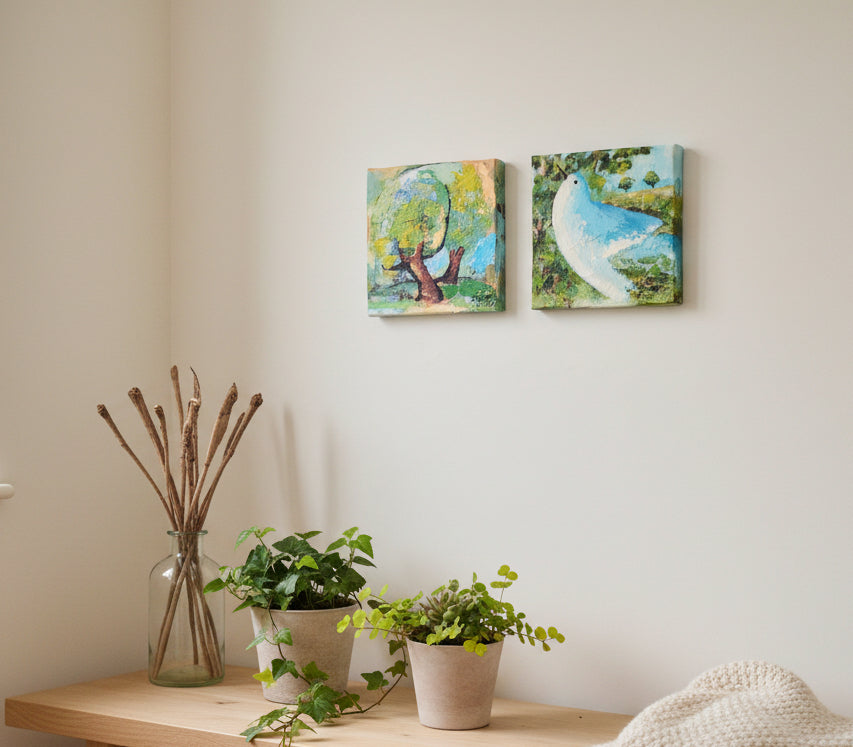 https://cdn.shopify.com/s/files/1/1051/1899/0685/files/20_35134008-621e-4091-9ba9-e622cafd8715.jpg?v=1773583611,Sommerflug,3,Sommerflug Ölgemälde – Pinseldetail Tierdarstellung Modernismus Leinwand