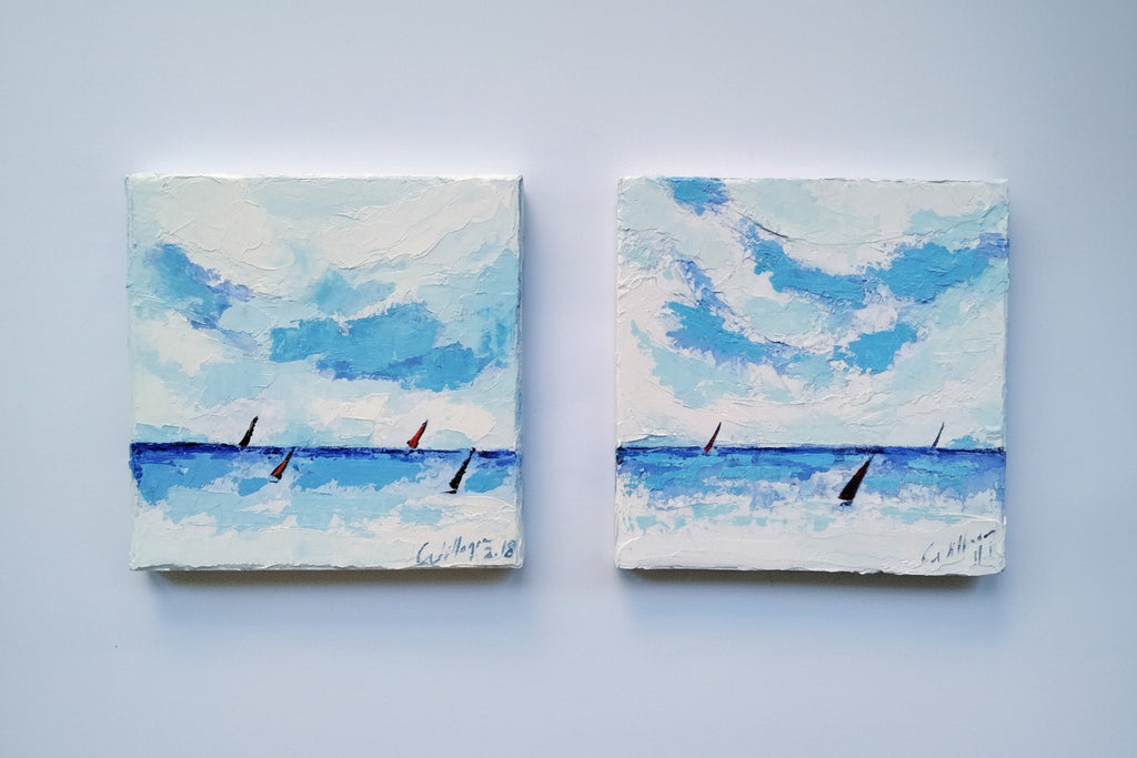 https://cdn.shopify.com/s/files/1/1051/1899/0685/files/22.jpg?v=1773309279,Himmel im endlosen Meer,1,Ölgemälde Himmel im endlosen Meer – minimalistisches Meeresgemälde in tiefem Blau
