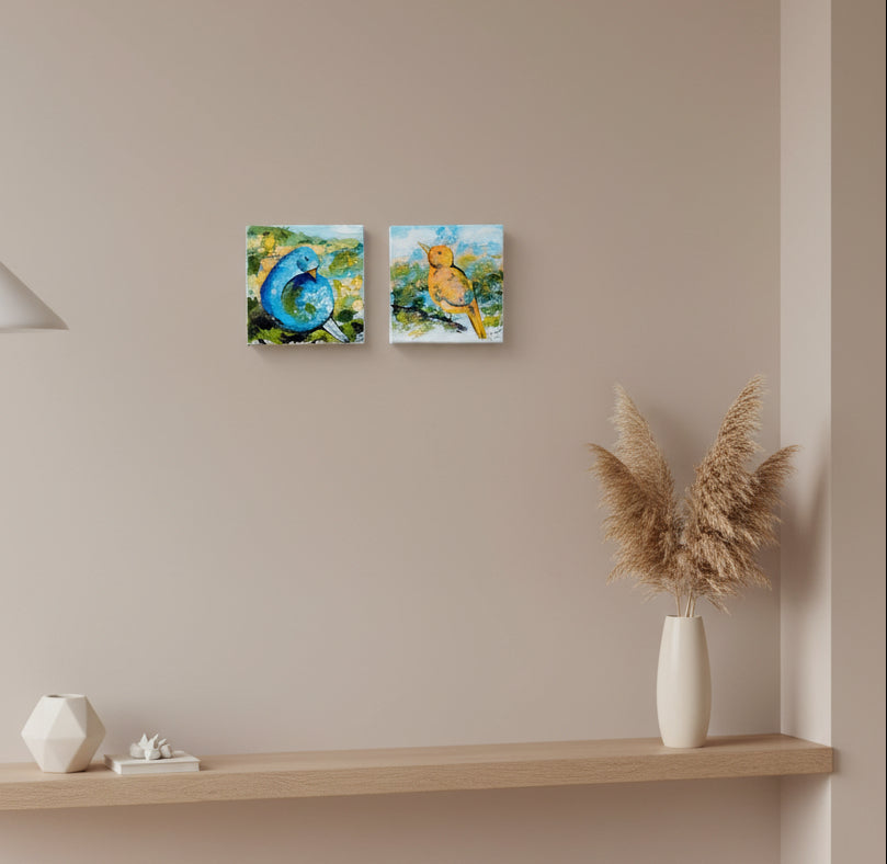 https://cdn.shopify.com/s/files/1/1051/1899/0685/files/36_3a0bb458-29be-4cd9-a0cd-3cd006df55d1.jpg?v=1780243891,Zwei Vögel,4,Zwei Vögel – dekoratives Gemälde als Wandkunst im Wohnbereich